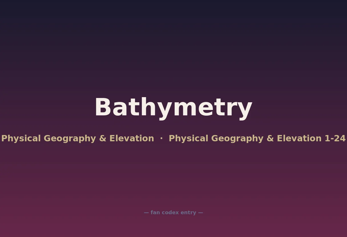 Bathymetry