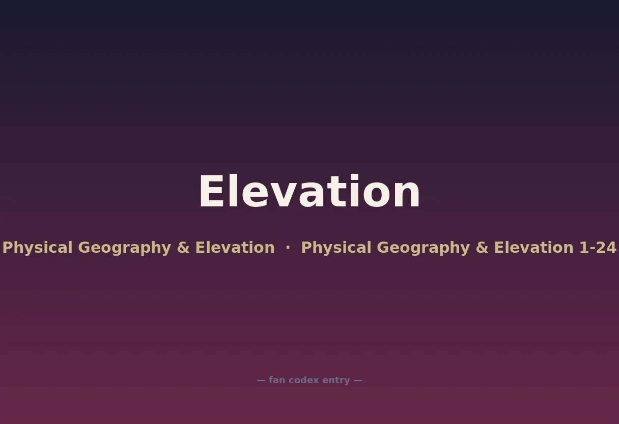 Elevation